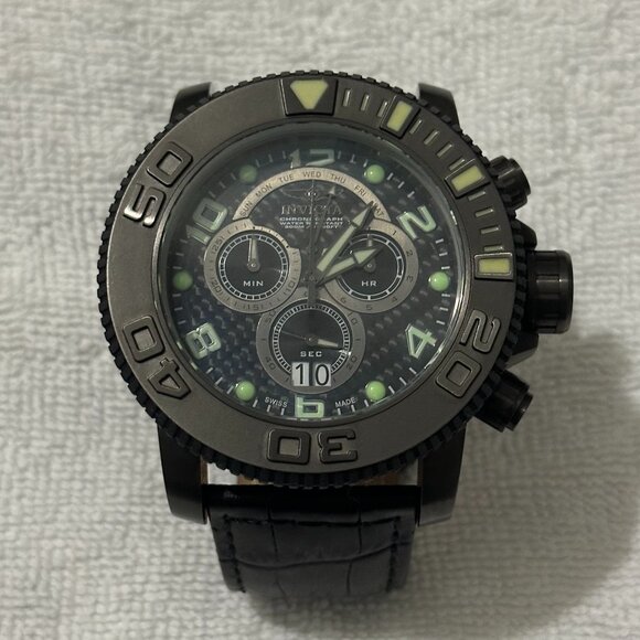 Invicta Sea Hunter 0413 Chronograph 58mm Gunmetal IP Stainless Steel Watch - Picture 1 of 10